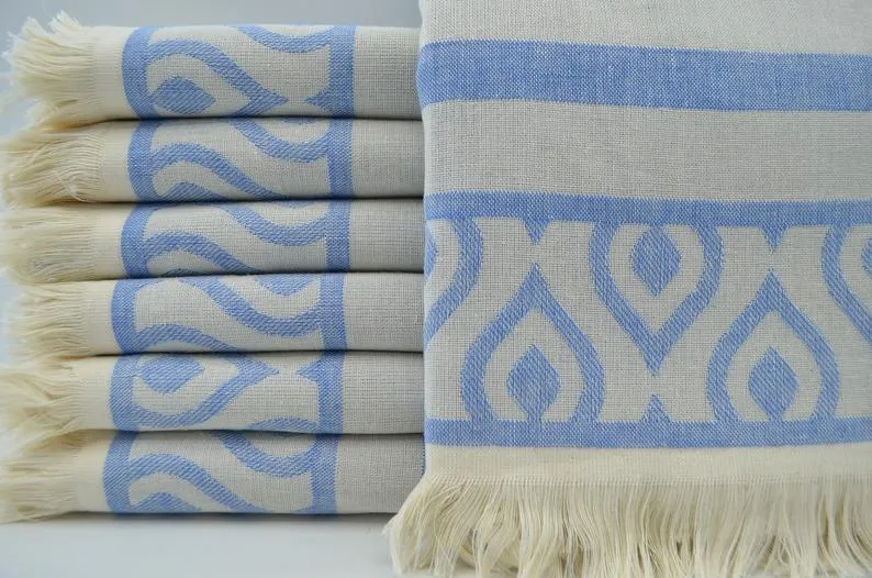 Summer Blue Voyage 100% Cotton Towel