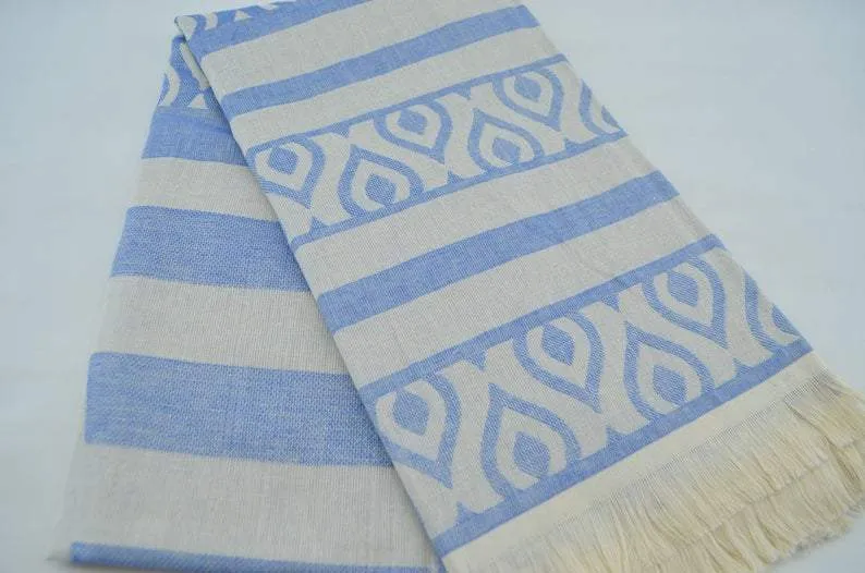 Summer Blue Voyage 100% Cotton Towel