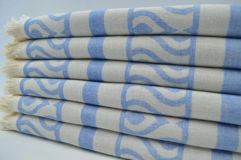 Summer Blue Voyage 100% Cotton Towel