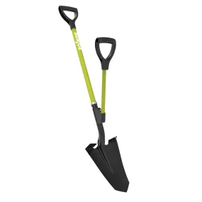 Sun Joe SJ-SHLV07 Strain-Reducing Spear Head Digging Shovel | 44-Inch | Spring Assisted Handle