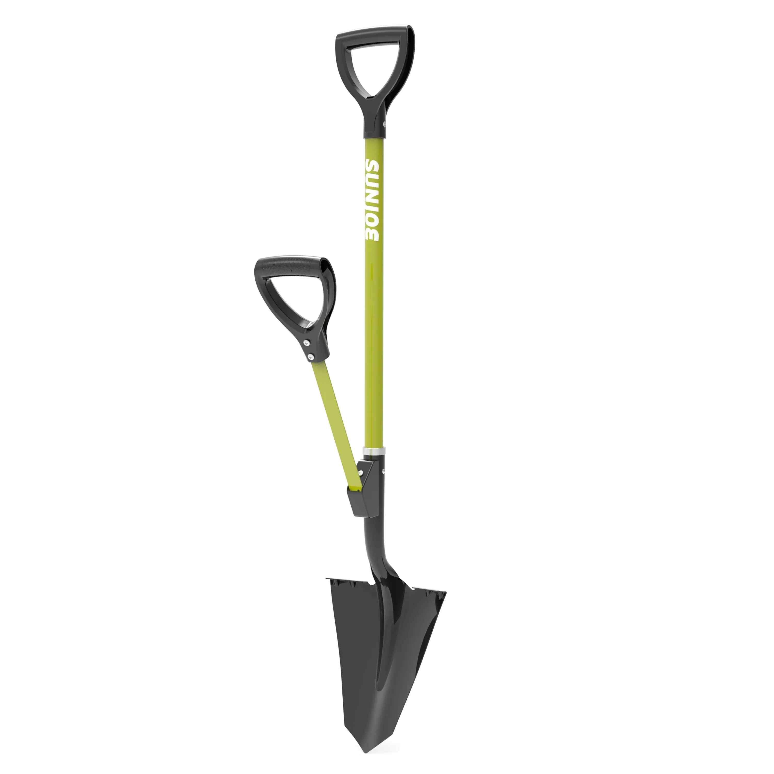 Sun Joe SJ-SHLV07 Strain-Reducing Spear Head Digging Shovel | 44-Inch | Spring Assisted Handle