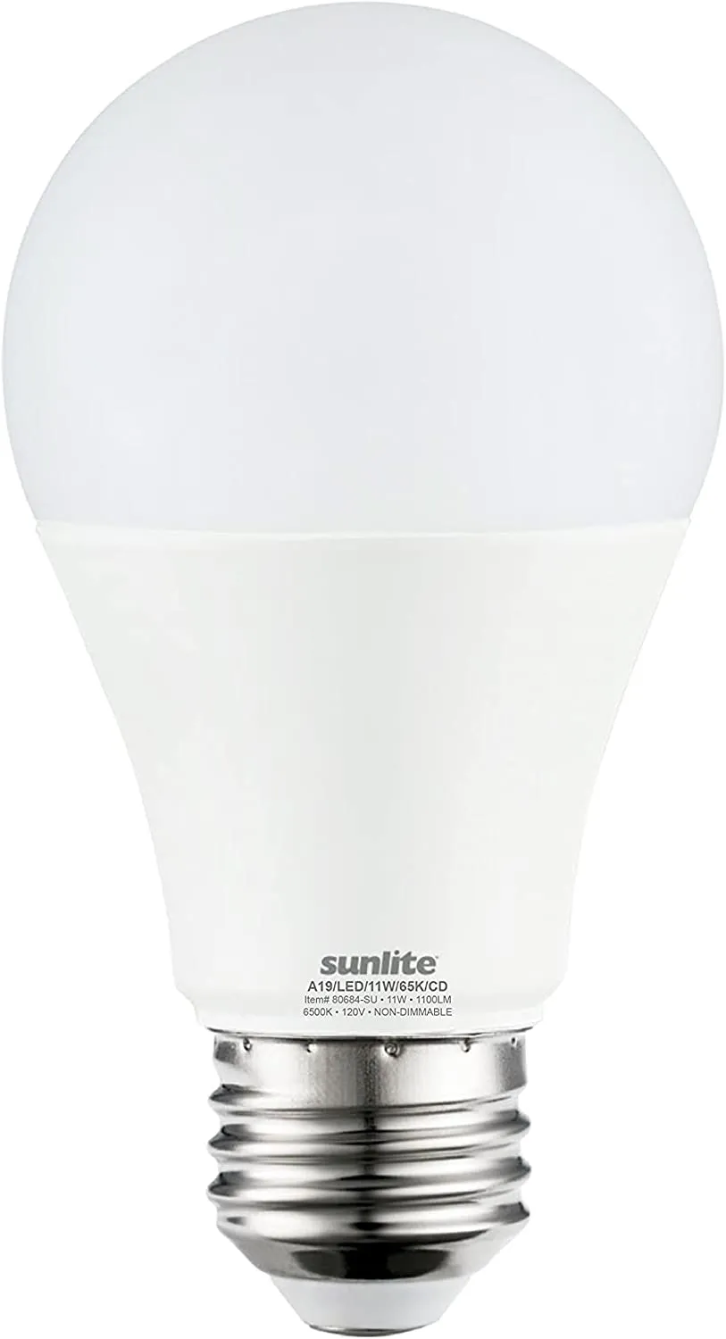 Sunlite LED Bulb 75 w  Upgrade to LED with this standard A19 shape household light bulb with medium base (E26). These non-dimmable bulbs are an energy efficient replacement for incandescent bulbs. At 11 watts, they use less energy  -80684