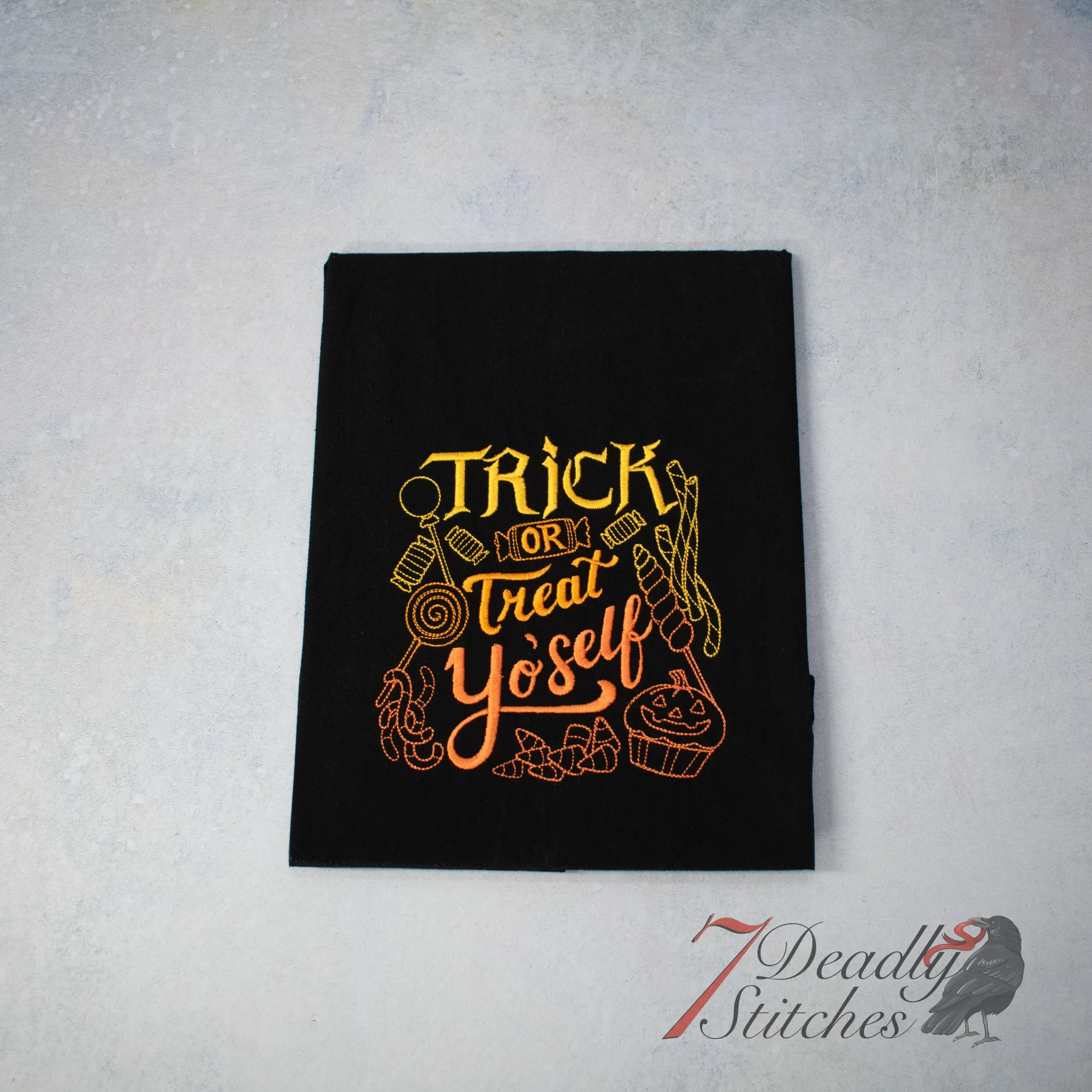 Supernatural Wit - Trick or Treat Yo'self Flour Sack Dish Towel