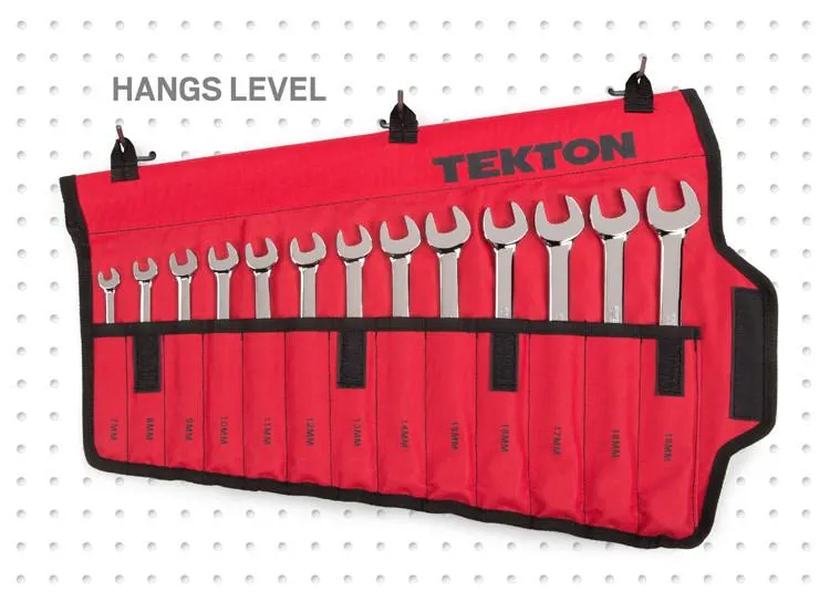 Tekton WRN-03391 13 Pc Metric Combination Wrench Set (7-19 mm)