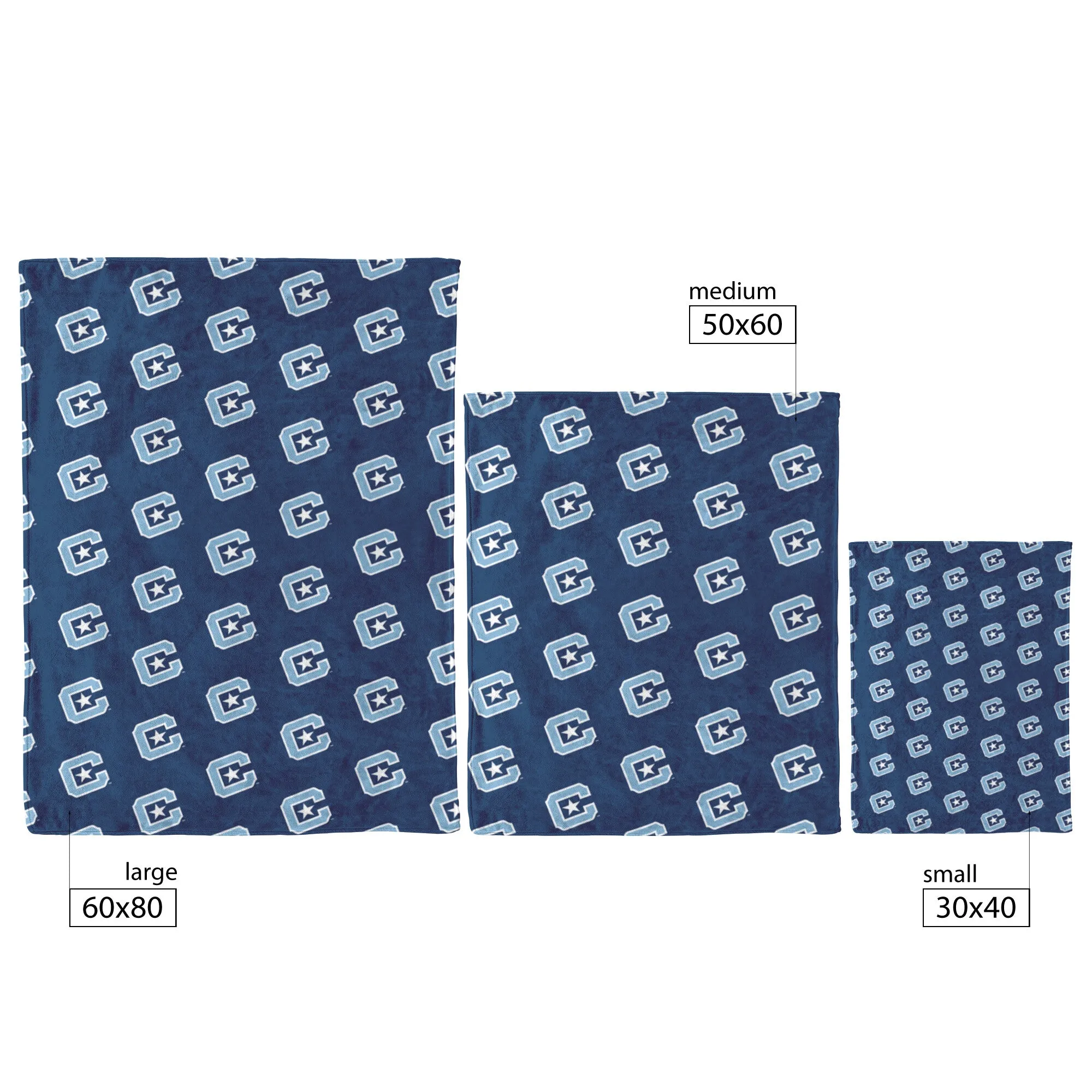 The Citadel C Navy Blanket