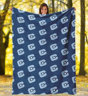 The Citadel C Navy Blanket