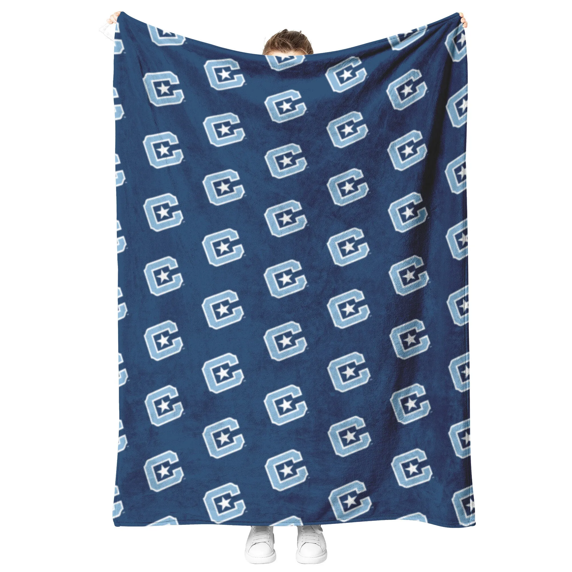 The Citadel C Navy Blanket