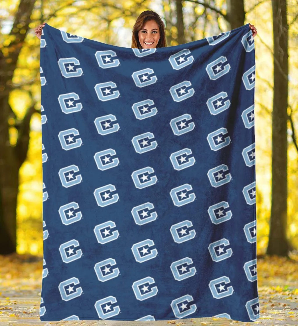 The Citadel C Navy Blanket