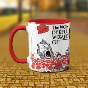 The Wonderful Wizard of Oz by Frank Baum Mug. Coffee Mug with Wizard of Oz poppy field design, Bookish Gift,Literature Mug, Book Mug