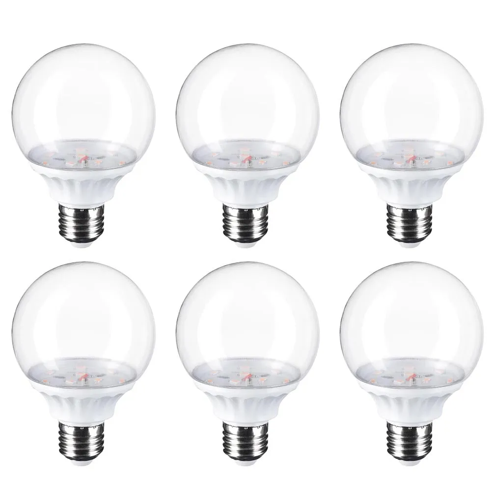 TheLAShop Purple Light Bulbs E27 3W 6-Pack