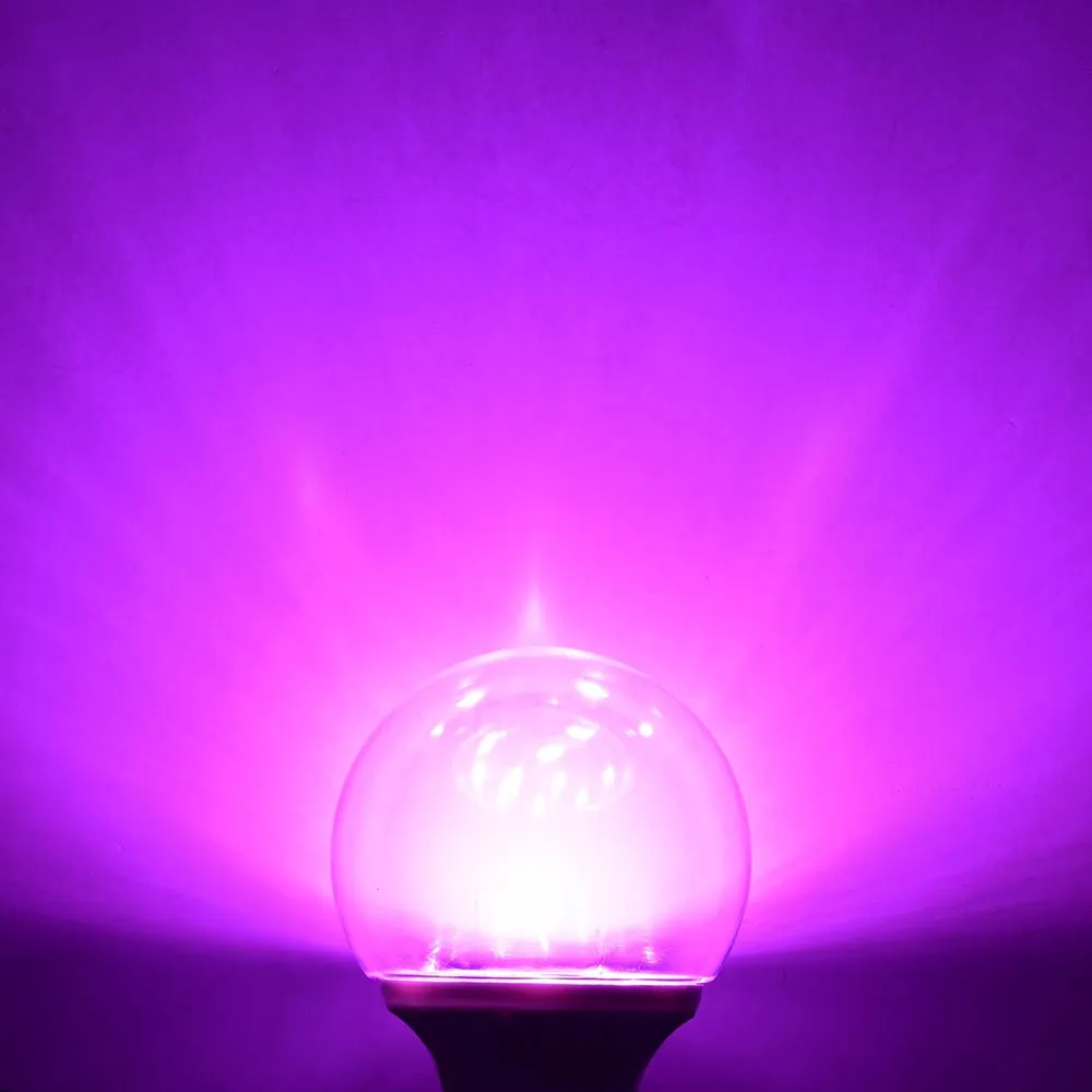 TheLAShop Purple Light Bulbs E27 3W 6-Pack