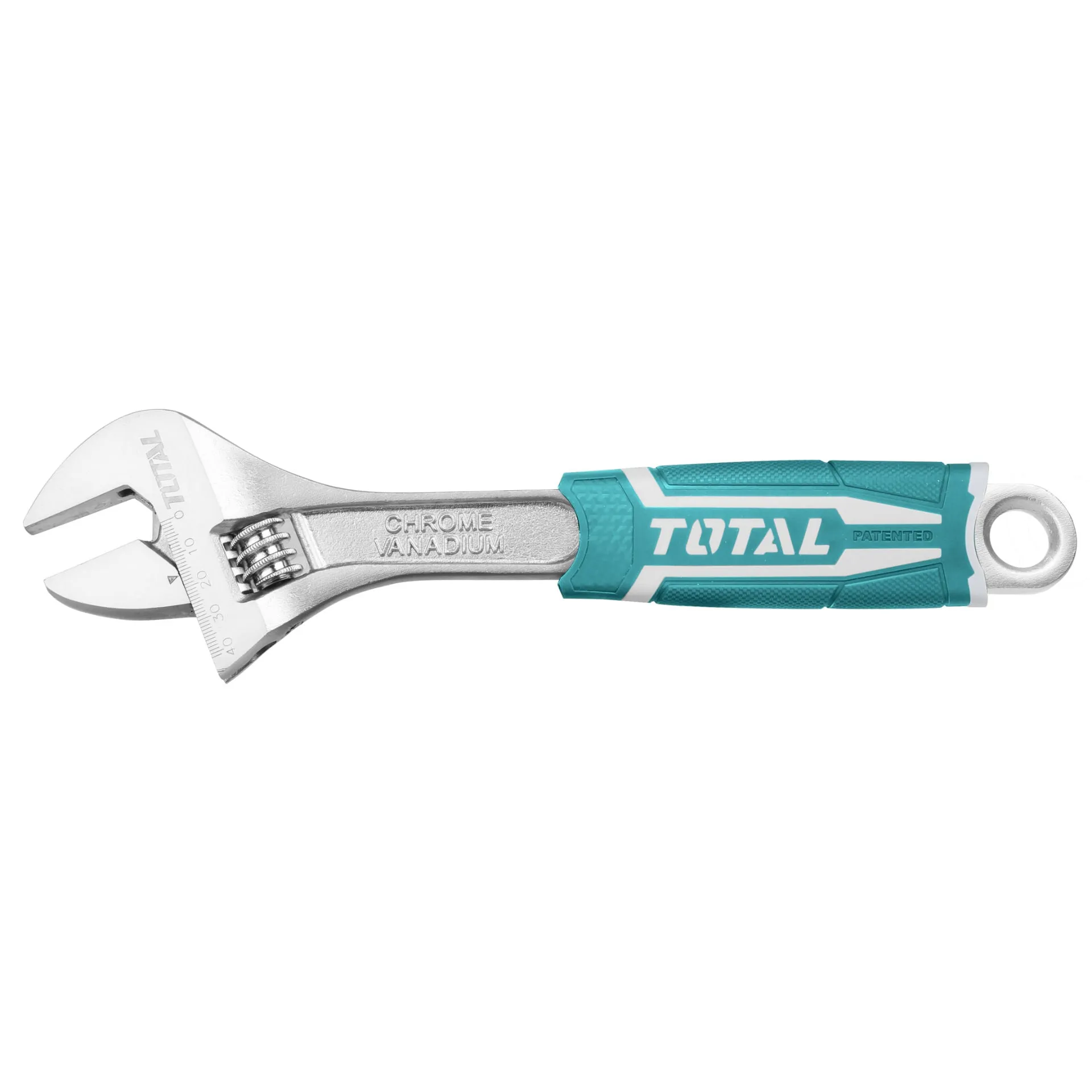 TOTAL | Wrench Adjustable 200mm/8" Rubber Handle