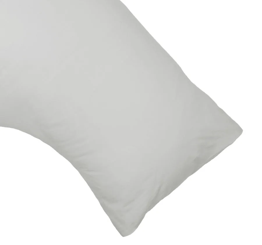 Tuscan Collection Cotton Percale V-Shape Pillowcase Silver