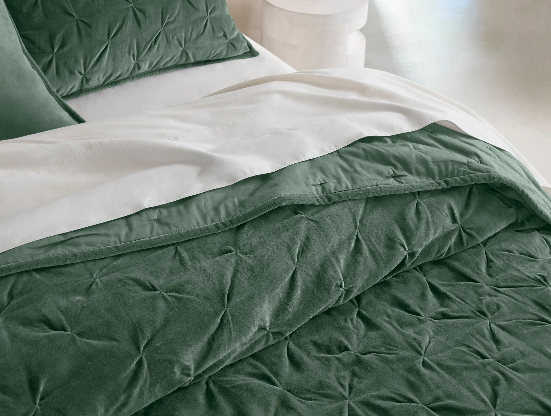 Velvet Tufted Organic Quilt