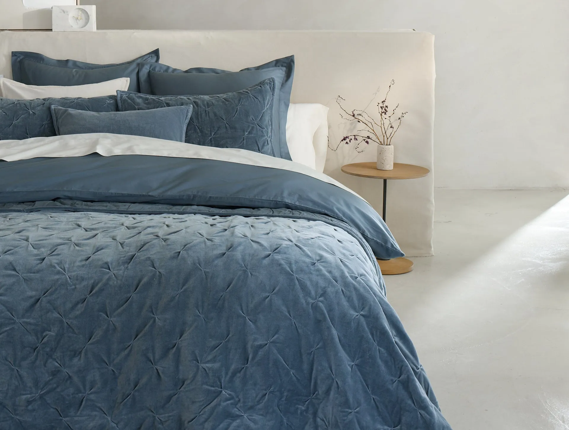 Velvet Tufted Organic Quilt