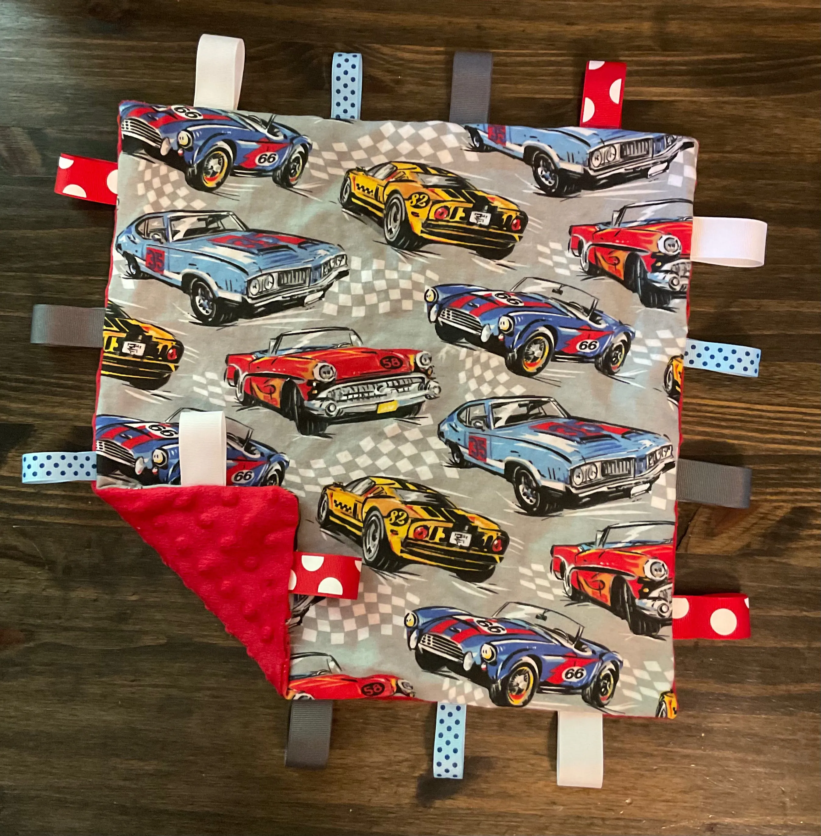 Vintage Car Taggie Blanket