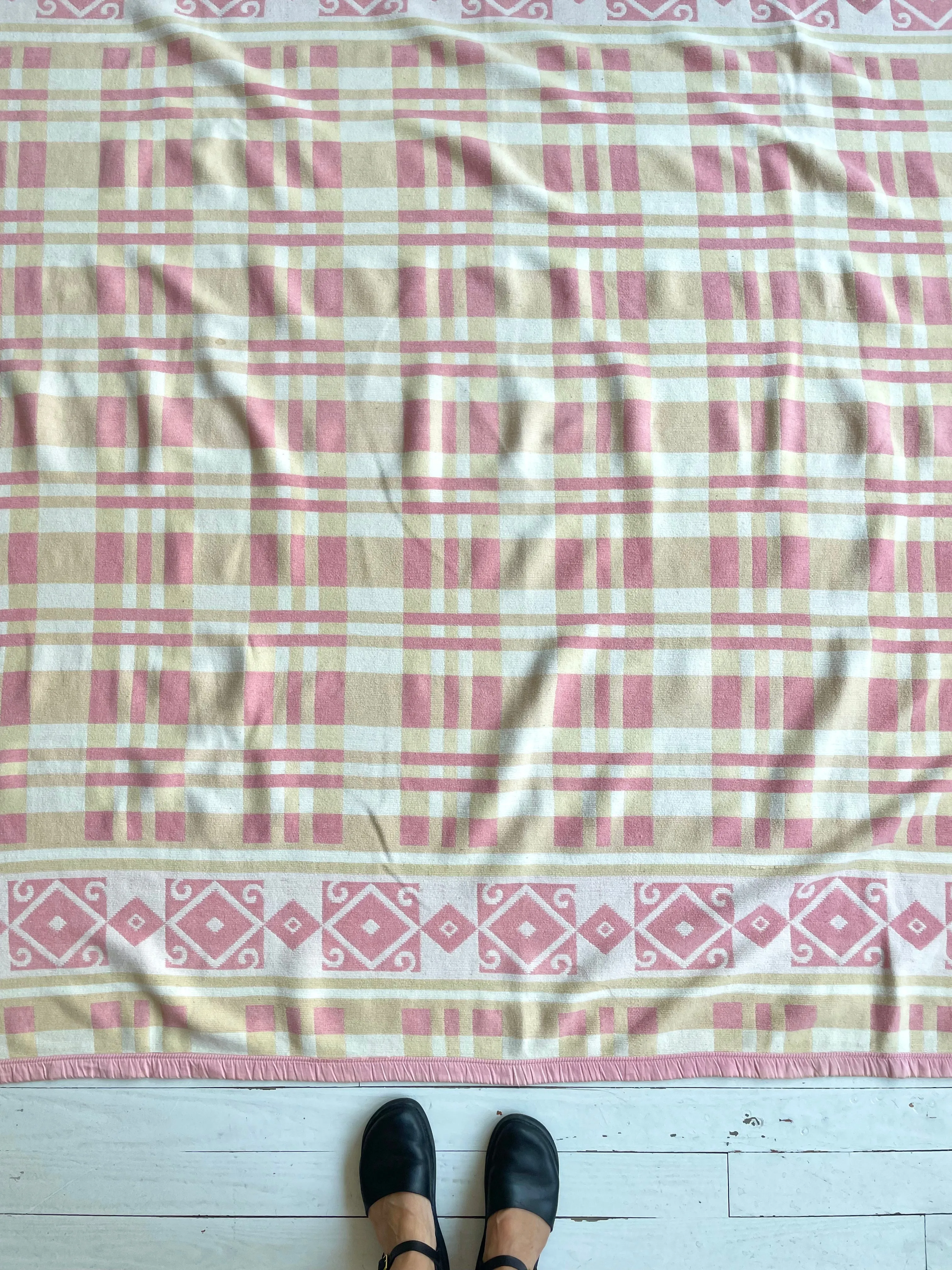 Vintage Cotton Camp Blanket | 1930s