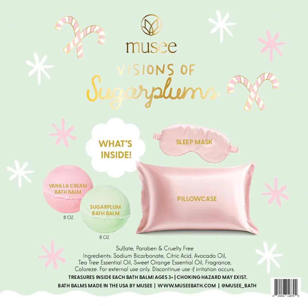 Visions Of Sugarplums Bath Balm, Pillowcase & Eye Mask Set