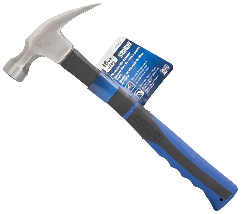 Vulcan JL60315 Hammer, 16 oz Head, Rip, Claw Head, CS Head, 12-7/8 in OAL :EA: QUANTITY: 1