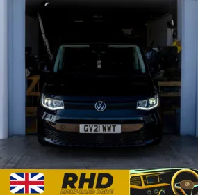 VW Caddy 5 LED DRL Headlights with Sequential Indicators – Chrome