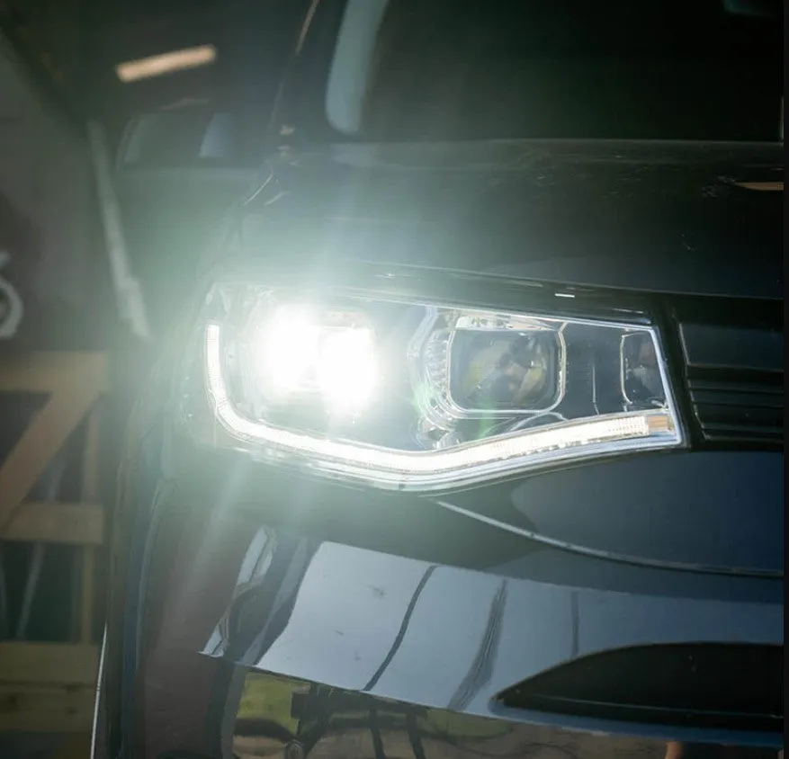 VW Caddy 5 LED DRL Headlights with Sequential Indicators – Chrome