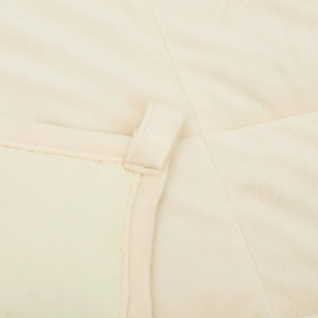 Weighted Blanket Light Cream 200x225 cm 9 kg Fabric