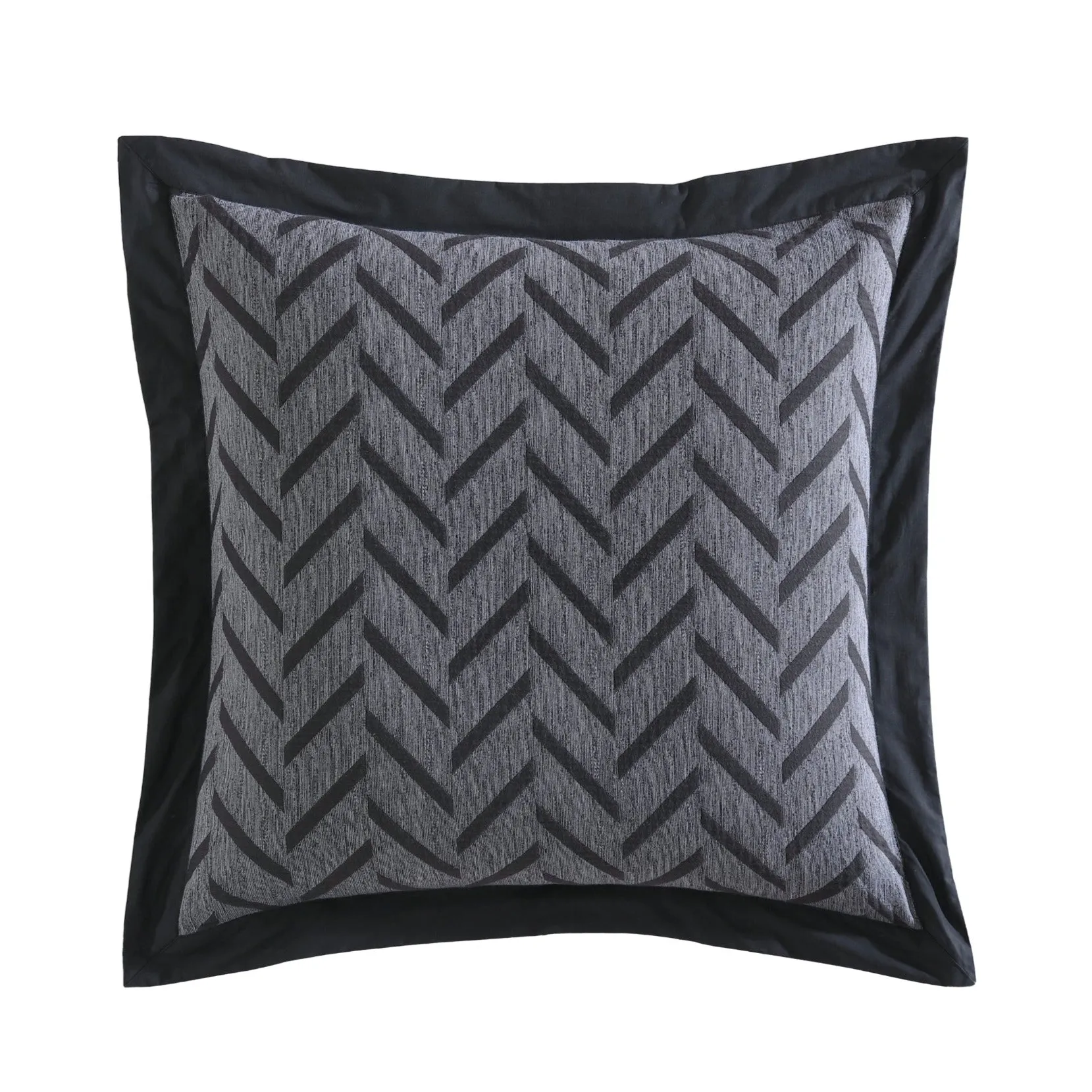 Westport Charcoal European Pillowcase by Private Collection