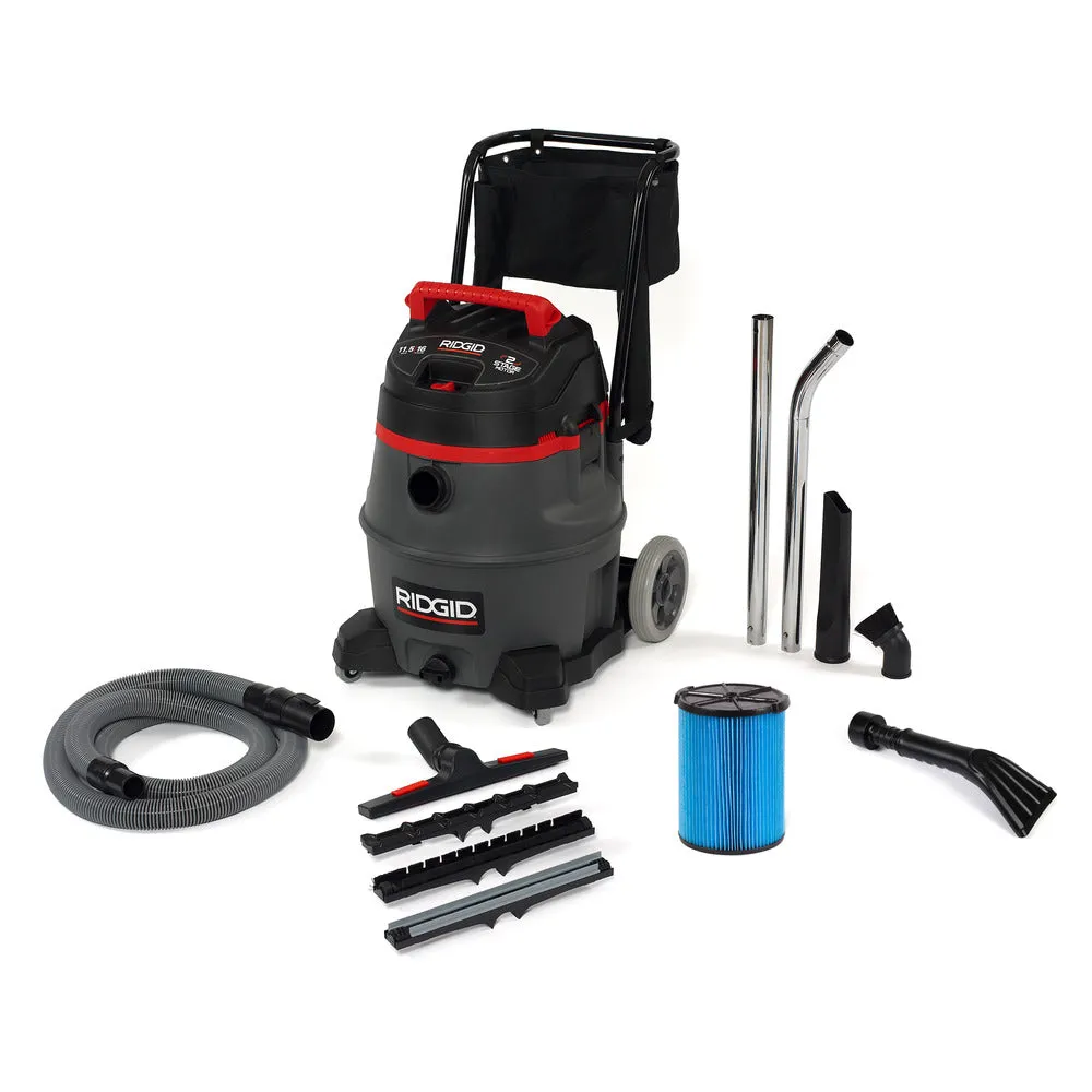 Wet/Dry Vacuum - Ridgid RV2600B 16 Gallon 2-Stage Wet-Dry Portable 50363