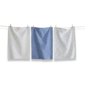 Window Pane   Pinstripe Dishtowel Set of 3