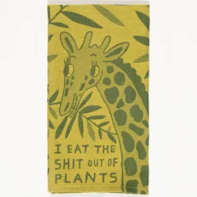 Woven Dish Towel - Eat The Shit Out Of Plants