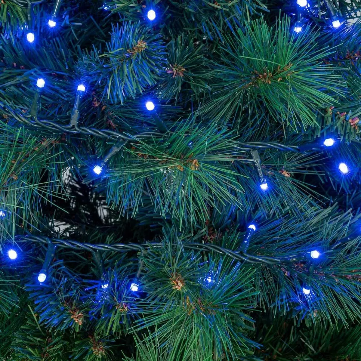 Wreath of LED Lights 25 m Blue White 6 W Christmas