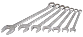 Wrench Set - Gray Tools 7-Piece Mirror Chrome, 12 Point SAE TU7